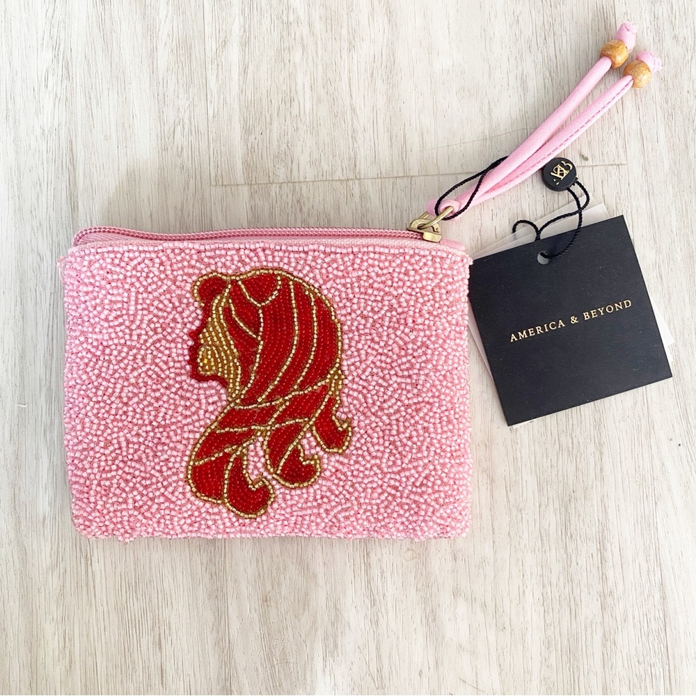 America and Beyond Zodiac Virgo Beaded Wristlet Pouch - Picture 2 of 9